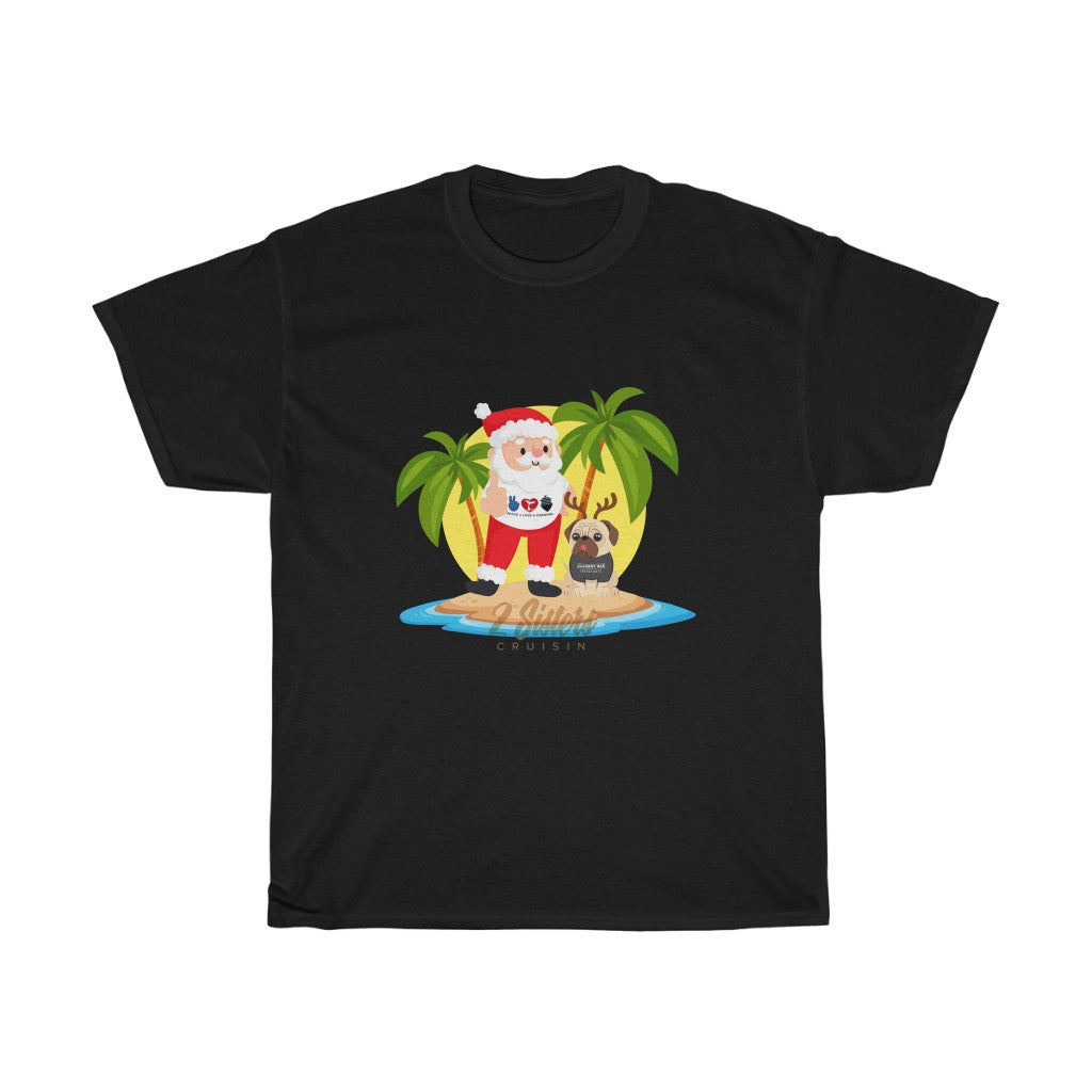 Unisex Heavy Cotton Tee - Summer Santa & Winky