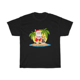 Unisex Heavy Cotton Tee - Summer Santa & Winky