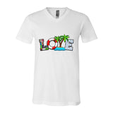 Unisex V-Neck Tee - LOVE