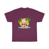 Unisex Heavy Cotton Tee - Summer Santa & Winky