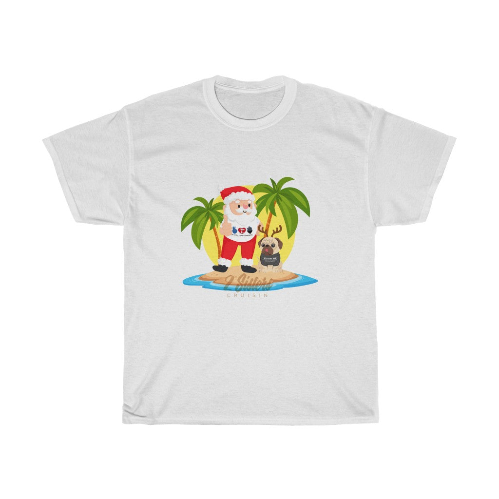 Unisex Heavy Cotton Tee - Summer Santa & Winky