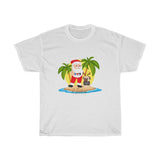 Unisex Heavy Cotton Tee - Summer Santa & Winky