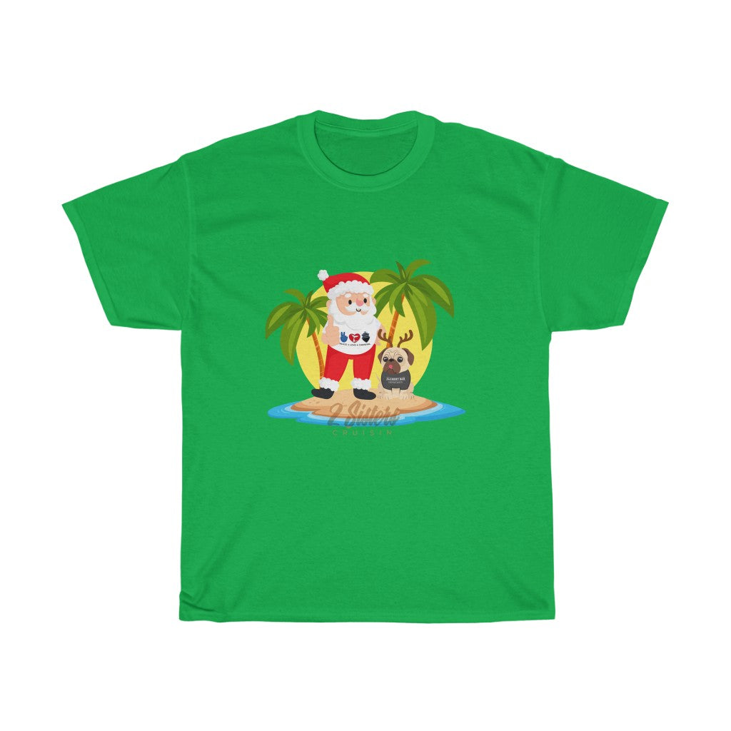 Unisex Heavy Cotton Tee - Summer Santa & Winky