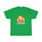Unisex Heavy Cotton Tee - Summer Santa & Winky