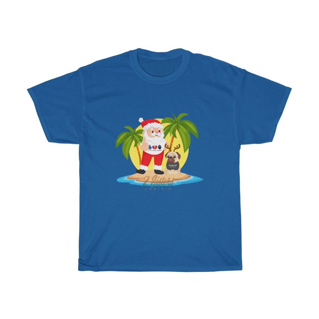 Unisex Heavy Cotton Tee - Summer Santa & Winky