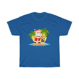 Unisex Heavy Cotton Tee - Summer Santa & Winky