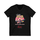 OCD Unisex V-Neck Tee - DK