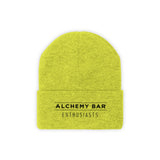 Knit Beanie - Alchemy Bar Enthusiasts - Black logo (9 colors)