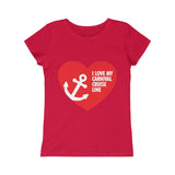 Girls I Love My Carnival Cruise Line Tee - Anchor (9 colors)