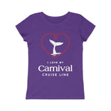 Girls I Love My Carnival Cruise Line Tee - Red Rope (8 colors)