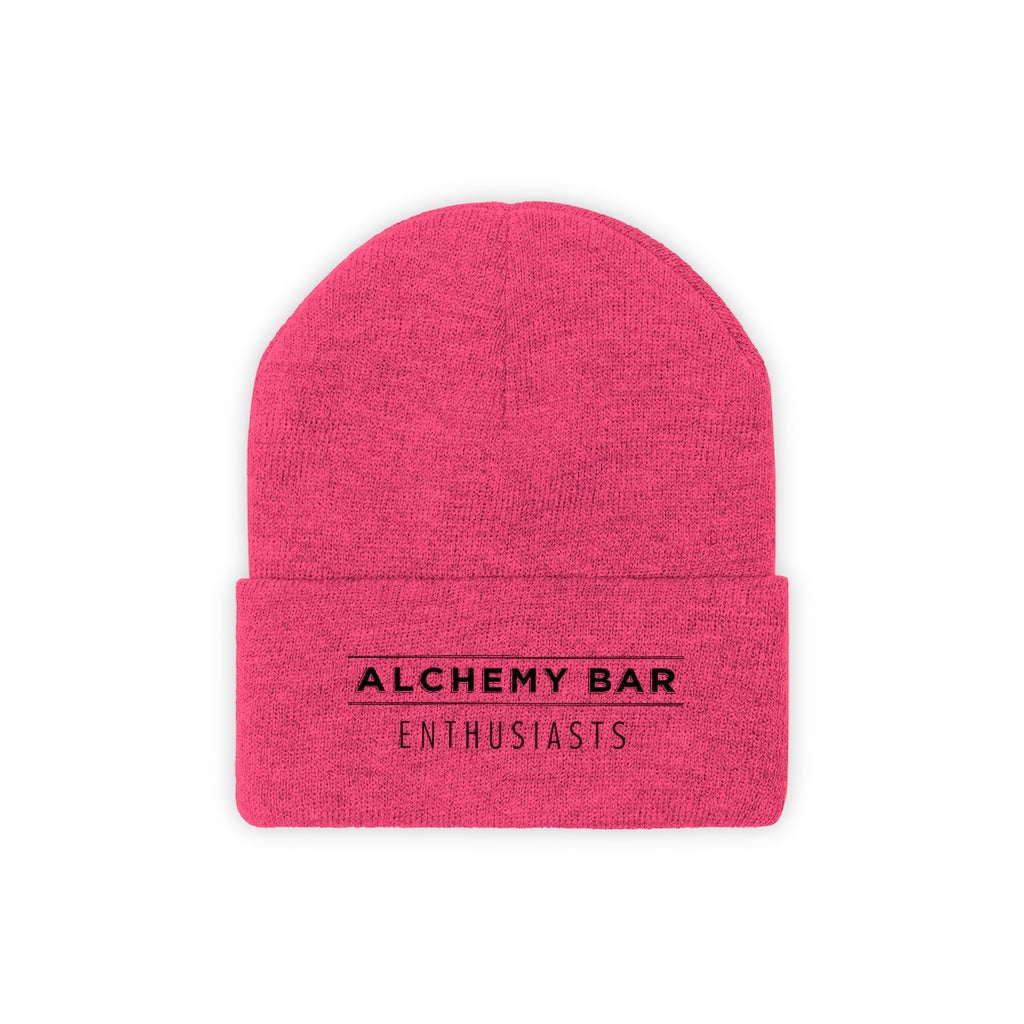 Knit Beanie - Alchemy Bar Enthusiasts - Black logo (9 colors)