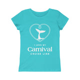 Girls I Love My Carnival Cruise Line Tee - Whale (8 colors)