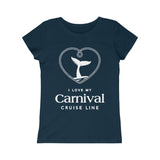 Girls I Love My Carnival Cruise Line Tee - Whale (8 colors)