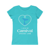 Girls I Love My Carnival Cruise Line Tee - Blue Whale (8 colors)